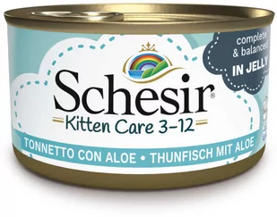 Schesir Kitten w galarecie - Tuńczyk z aloesem, 6 x 85 g - Mokra karma dla kotów - miniaturka - grafika 1