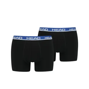HEAD BOKSERKI MĘSKIE BASIC BOXER 2P BLACK 701202741 008 L - Majtki męskie - miniaturka - grafika 1
