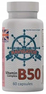 SAVIT Navigator Witamina B50, 60kaps. - Włosy, skóra, paznokcie - miniaturka - grafika 1