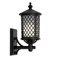 Lampy ogrodowe - Chicago kinkiet elewacyjny ścienny 1xE27 czarny K-8215 - miniaturka - grafika 1