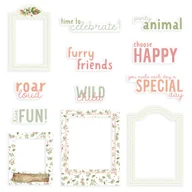 Scrapbooking - P13, Zestaw elementów, Frames and Words, 12 sztuk - miniaturka - grafika 1