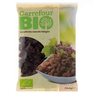 Carrefour Bio Ekologiczne rodzynki sułtańskie 250 g - Zdrowa żywność - miniaturka - grafika 1
