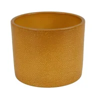 Donice - Osłonka ceramiczna 17 cm Curry Lazur żółty - miniaturka - grafika 1