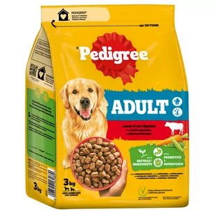 Pedigree Adult, z wołowiną i warzywami - 3 kg - Sucha karma dla psów - miniaturka - grafika 1