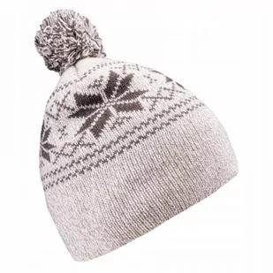 Czapka Hi-tec Pascal W (kolor Biały. Beżowy/Kremowy, rozmiar ONE SIZE) - Czapki damskie - miniaturka - grafika 2