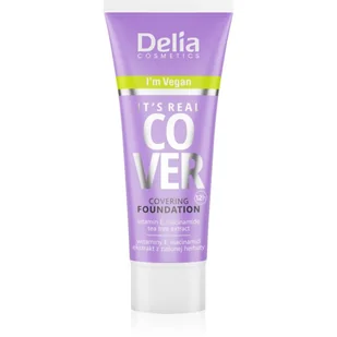 DELIA Real Cover 206 podkład honeyl 30ml - Podkłady do twarzy - miniaturka - grafika 1