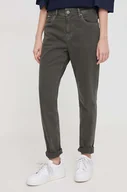 Spodnie damskie - Pepe Jeans jeansy damskie kolor zielony - miniaturka - grafika 1