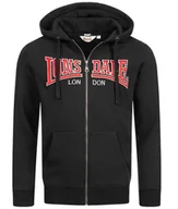 Bluzy męskie - Bluza LONSDALE BIRMINGHAM czarna rozpinana-M - miniaturka - grafika 1