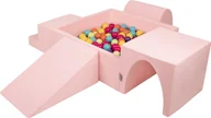 Suche baseny - KiddyMoon KiddyMoon Piankowy plac zabaw PPZP-KW30D-125 z piłeczkami różowy: jasny zielony-żółty-turkus-pomarańcz-ciemny róż-fiolet basen 200/klin L/górka/tunel/schodek Zabawka plac zabaw - miniaturka - grafika 1