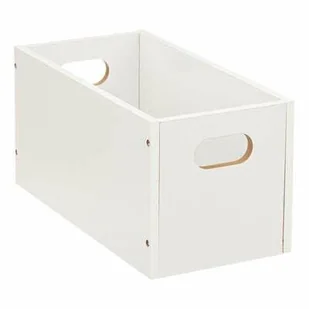 Pudełko do regału 15x31cm drewniane białe - Pudła i pojemniki do przechowywania - miniaturka - grafika 1