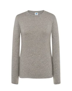 T-shirt damski medyczny szara długi rękaw roz.L - Koszulki i topy damskie - miniaturka - grafika 1