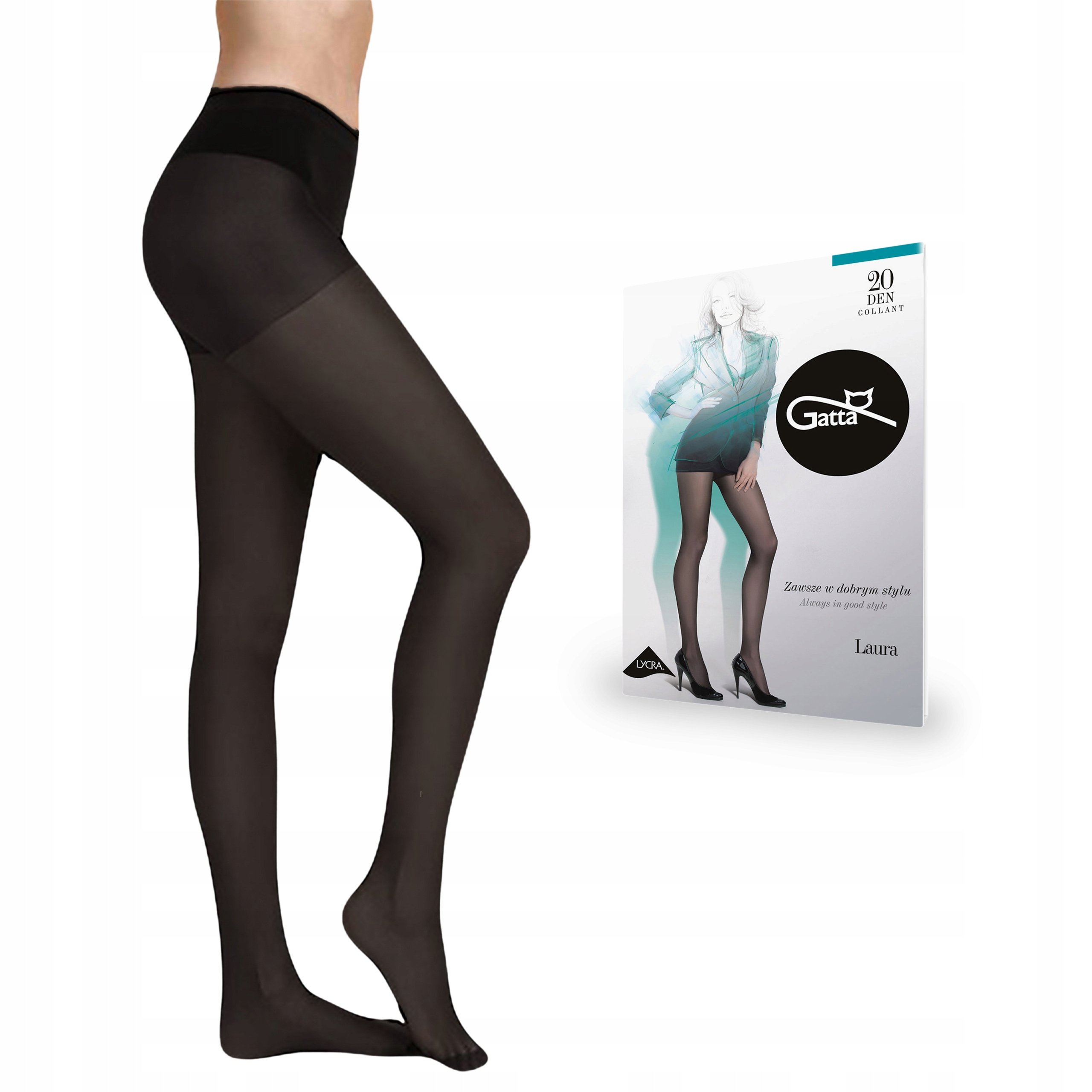 Rajstopy Gatta Laura 20 den lycra, Londra 5-XL