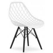 Krzesła - Komplet białych nowoczesnych krzeseł do kuchni 4 szt Seram 4S - miniaturka - grafika 1