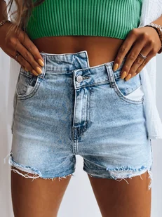 Jeansowe spodenki damskie SEA BREEZE niebieskie Dstreet SY0313-L - Spodenki damskie - miniaturka - grafika 1