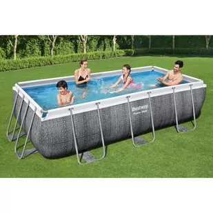 Bestway Basen Power Steel z akcesoriami, 404x201x100 cm - Baseny ogrodowe - miniaturka - grafika 1