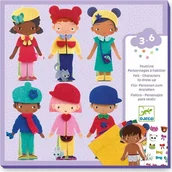 Zabawki kreatywne - Djeco Kūrybinis rinkinys - Veltinis koliažas - Švelnus aprengimas - miniaturka - grafika 1