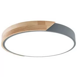 Näve Lampa sufitowa LED Borneo z drewnianą ramą - Lampy sufitowe - miniaturka - grafika 1