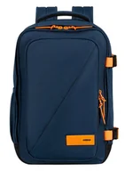 Plecaki - Plecak kabinowy American Tourister Take2Cabin S - navy / radiant orange - miniaturka - grafika 1