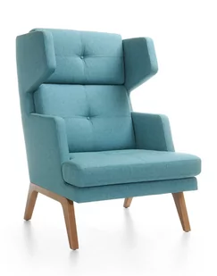 Fotel uszak October 12 wood z wysokim oparciem - Inne meble biurowe - miniaturka - grafika 1