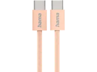 Kable - Kabel USB-C HAMA Data Fabric 1m Pomarańczowy - miniaturka - grafika 1
