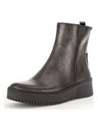 Botki damskie - Gabor Skórzane botki w kolorze czarnym - miniaturka - grafika 1