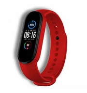 Akcesoria do smartwatchy - Opaska Zamienna Czerwona Pasek Do Opaski Xiaomi Mi Band 5 / 6 / 7 Watch - miniaturka - grafika 1
