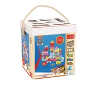 Przybory szkolne - Trefl 61571 Klocki Drewniane Do Układania Psi Patrol Cyferki - miniaturka - grafika 1