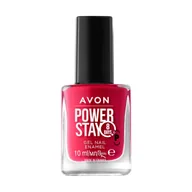 Lakiery do paznokci - Avon Power Stay Supertrwały żelowy lakier do paznokci - Red is Red - 10ml - miniaturka - grafika 1