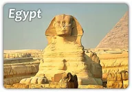 Magnesy - EGIPT - Świątynia - Sfinks - Magnes na lodówkę - miniaturka - grafika 1