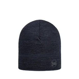 Czapka unisex Buff Merino Lightweight Beanie solid night blue - ONE SIZE - Czapki męskie - miniaturka - grafika 1