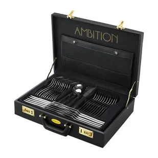 Zestaw sztućców Wave 72-elementowy w walizce AMBITION - Zestawy sztućców - miniaturka - grafika 1