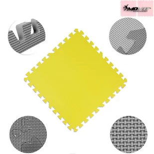 ŻÓŁTA MATA POD SPRZĘT DO ĆWICZENIA SIŁOWNI - Maty do ćwiczeń - miniaturka - grafika 4