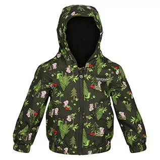 Kurtki i płaszcze dla chłopców - Regatta Dziecięca kurtka Peppa Buddy Puddle Unisex, Ciemne khaki, 12 Miesiące - grafika 1