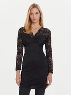 Sukienki - Morgan Sukienka koktajlowa 252-RENEE Czarny Slim Fit - miniaturka - grafika 1