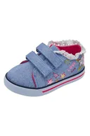 Buty dla dziewczynek - Chicco, Damskie trampki z doble cierre de gancho y bucle, wygodne, elastyczne i oddychające, idealne na wiosnę, jesień i zimę, buty dla dziewczynek i dziewcząt, zaprojektowane we Włoszech, Niebieska, - miniaturka - grafika 1