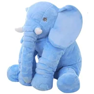 Maskotki i pluszaki - Poduszka podusia SŁOŃ SŁONIK maskotka PLUSZOWY miś NIEBIESKI U987N - miniaturka - grafika 1