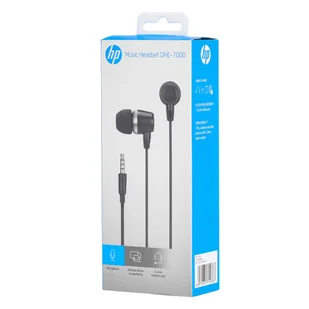 HP DHE-7000 czarna, 2.0, douszne typ 3.5 mm jack - Słuchawki - miniaturka - grafika 5