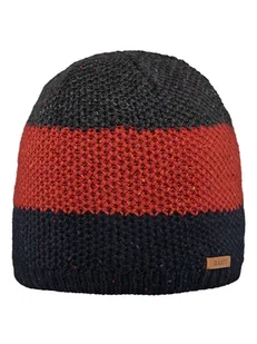Barts Czapka beanie "Asmund" w kolorze pomarańczowo-antracytowo-granatowym - Czapki damskie - miniaturka - grafika 1