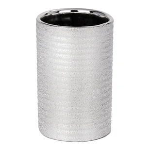 Wenko 21992100 kubek na szczoteczki do zębów Polaris klejnot, ceramiki, srebrna, 7,5 x 7,5 x 11,2 cm 21992100 - Kubki na szczoteczki do zębów - miniaturka - grafika 2