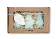 Świece - Świece sojowe zestaw prezentowy 3 skrzaty turkusowe/Sawarge Candles - miniaturka - grafika 1
