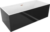 Wanny - Mexen Vigo wanna wolnostojąca 178,5 x 80 cm, biała/czarna, przelew różowe złoto - 51251788075-60 - miniaturka - grafika 1