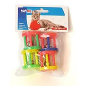 Zabawki dla kotów - Kołowrotki z dzwonkiem 4 cm, 4 sztuki K070 - miniaturka - grafika 1