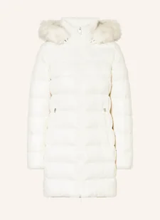 Tommy Hilfiger Płaszcz Puchowy Gloss Down Tyra Ze Sztucznym Futrem weiss - Płaszcze damskie - miniaturka - grafika 1
