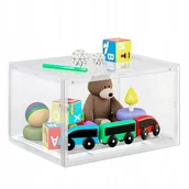 Szafki na buty - 3 Przezroczyste Organizery Pudełko Na Zabakwi Buty Szafka 36 x 22 x 28 cm - miniaturka - grafika 1