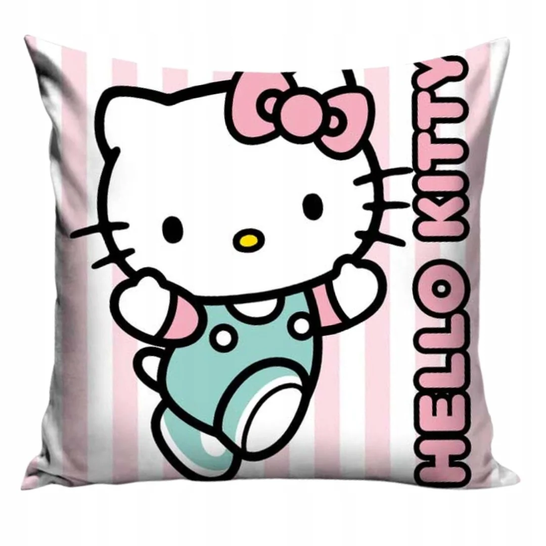 Poduszka Hello Kitty 40x40 Różowa Licencyjna Dekoracyjna dla Dziecka