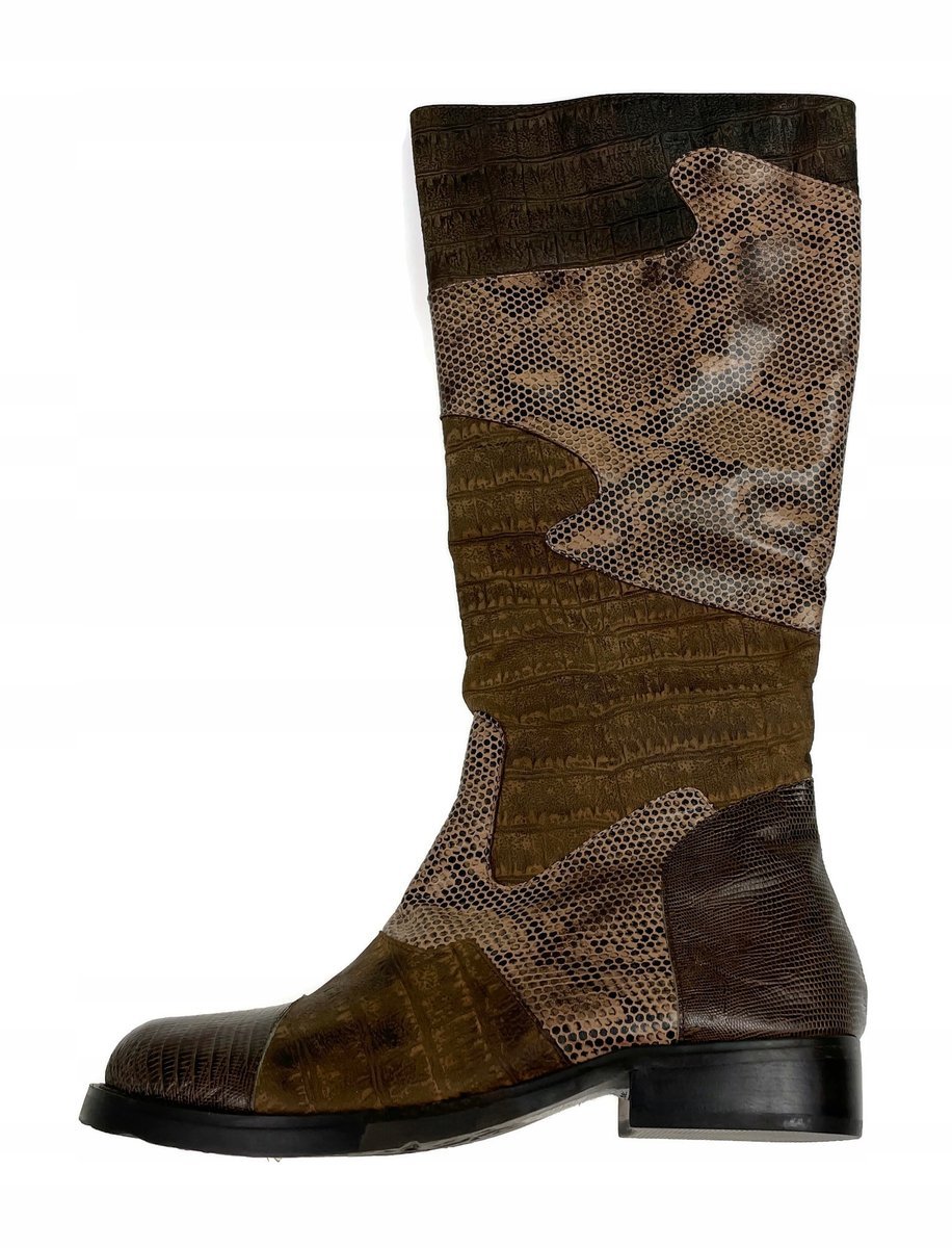 Brązowe kozaki płaskie TwoLips 36