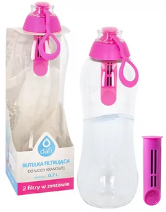 Butelka Filtrująca Dafi Soft 0,7L + 2 Filtry Różowa Flamingowa - Butelki filtrujące - miniaturka - grafika 1