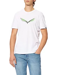 Koszulki męskie - Salewa Salewa Męska koszulka Lines Graphic M. Podkoszulek biały biały (Optical white) 54 00-0000028065 - grafika 1