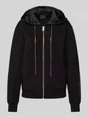 Bluzy damskie - Bluza rozpinana z nadrukiem z logo model ‘SIMONNE’ - miniaturka - grafika 1