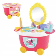 Zabawy w naśladowanie dorosłych - Toaletka zestaw piękności w walizce na kółkach - miniaturka - grafika 1